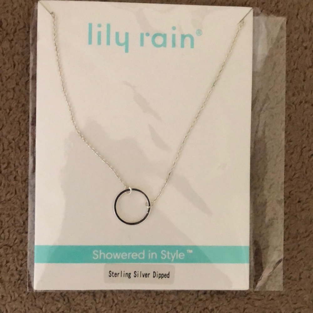 Silver ring necklace